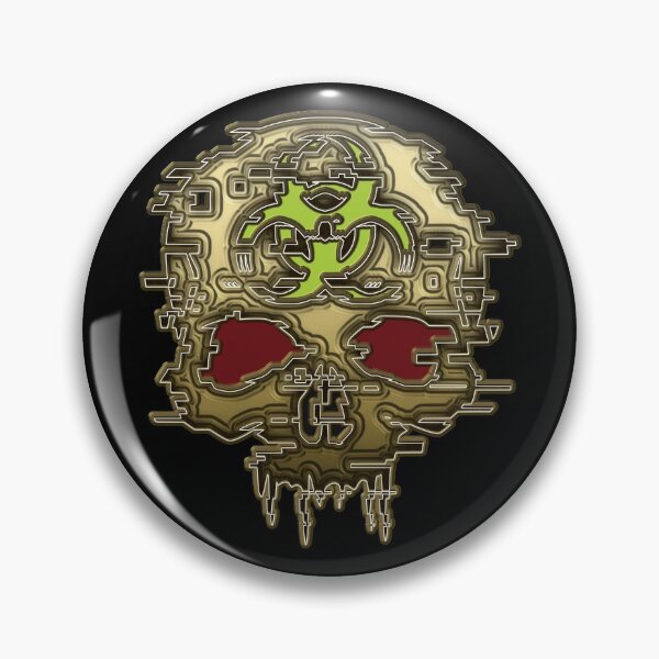 Item preview, Gold Glitch Effect Cyber Skull designed and sold by iscaStudioArt.