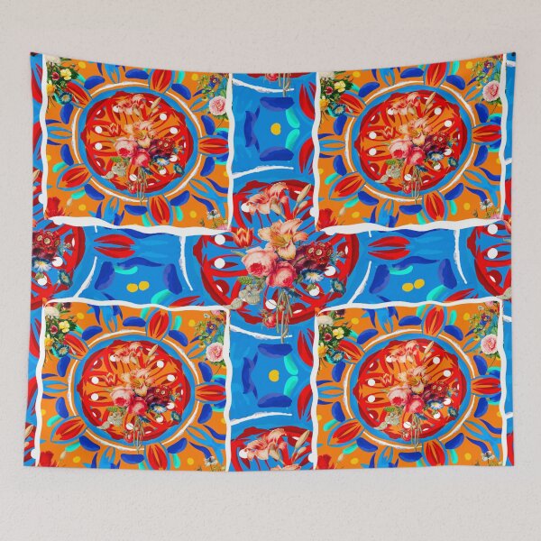 Item preview, Summer citrus ,boho,floral Mediterranean style , pattern  designed and sold by MariaMarinova.