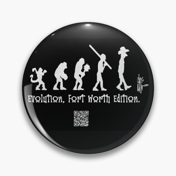 Item preview, Ft. Worth Evolution, White on Black!   designed and sold by ChrisManno.