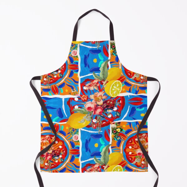 Item preview, Summer citrus ,boho,floral Mediterranean style ,lemon fruit pattern designed and sold by MariaMarinova.