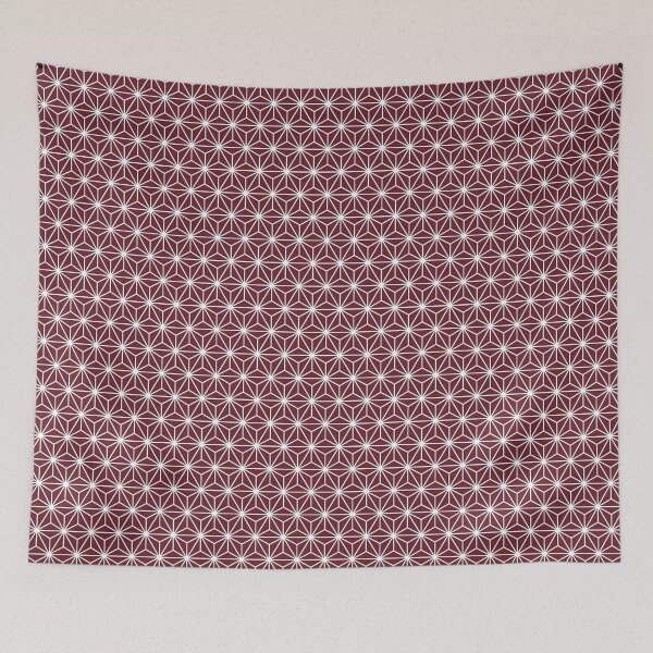 Item preview, Desert Rose Red Asanoha - Japanese Traditional Pattern designed and sold by KinitaDesign.