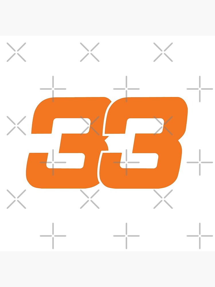 Max Verstappen 33 - Orange - Formula 1 by Harley-Jay