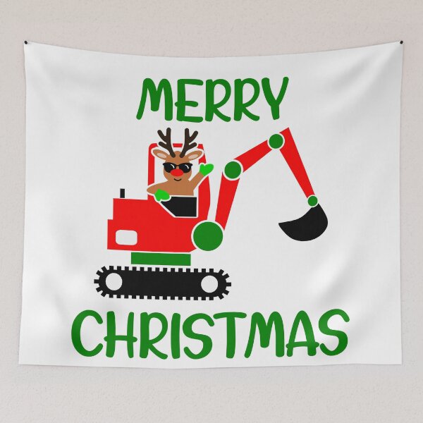 Item preview, Construction Worker Digger Christmas designed and sold by OrnamentallyYou.