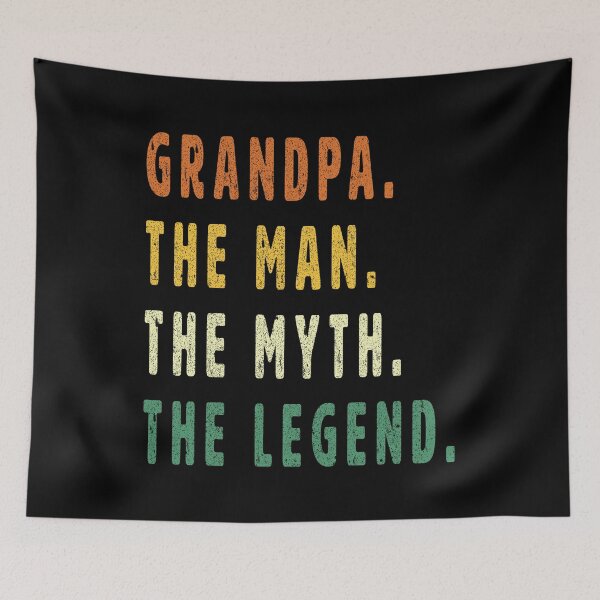 Item preview, Grandpa. The man. the Myth. the legend. Grandpa Vintage Titles designed and sold by Customkitstudio.