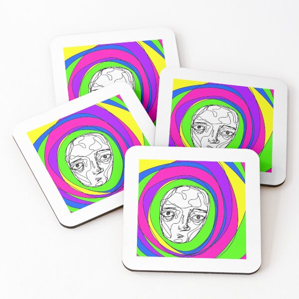 Item preview, colourful spiral scribble drawing designed and sold by greendesign111.
