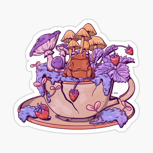 Item preview, Froggy Fungi Teacup designed and sold by Lydia Knight.