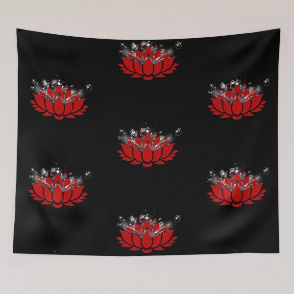 Item preview, Sparkling Summer Lotus In Red designed and sold by RosieSunflower.