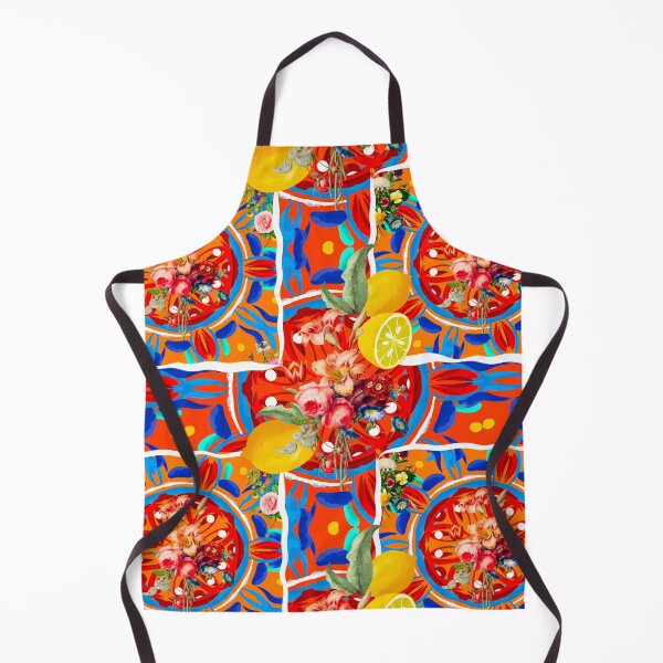 Item preview, Summer citrus ,boho,floral Mediterranean style ,lemon fruit pattern designed and sold by MariaMarinova.