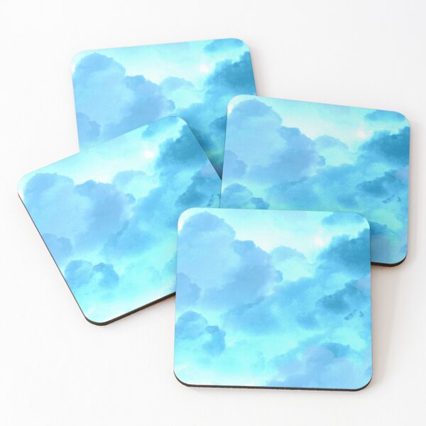 Item preview, Blue Clouds Sky Weather Watercolor designed and sold by hopecope.