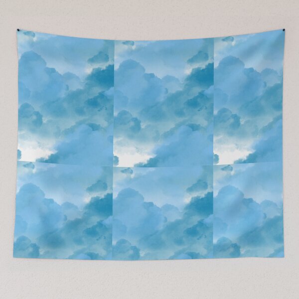 Item preview, Blue Clouds Sky Weather Watercolor designed and sold by hopecope.