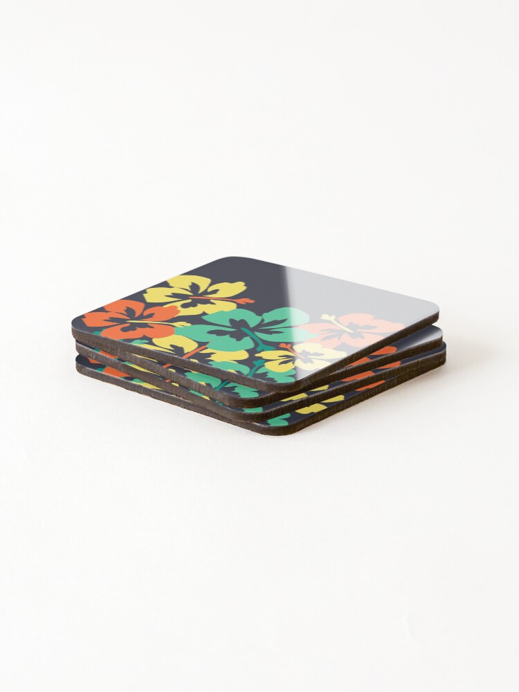 Thumbnail 4 of 5, Coasters (Set of 4), Floral Patterns designed and sold by RizaMonera.