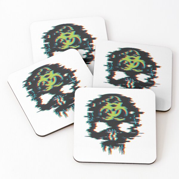 Item preview, Black Glitch Effect Cyber Skull designed and sold by iscaStudioArt.