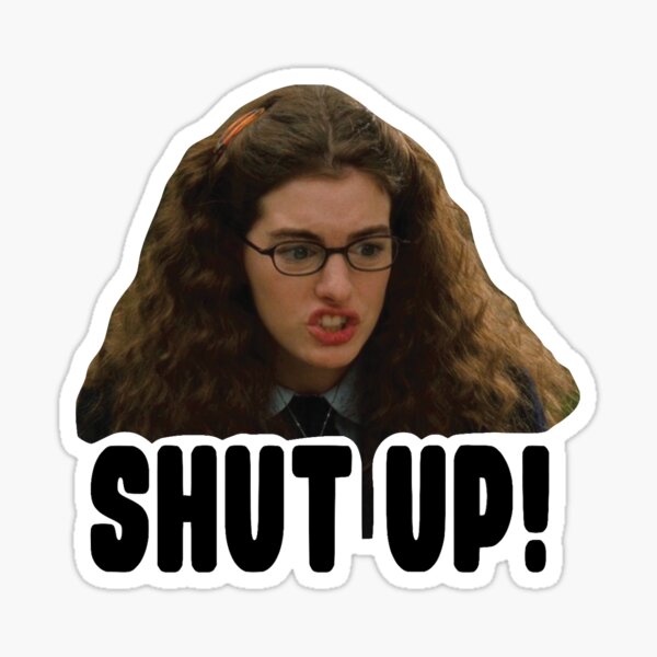 shut up Sticker