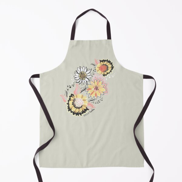 Item preview, Sunflower Floral Graphic Placement - Cool Bold Linework Flowers designed and sold by BunchofSunshine.
