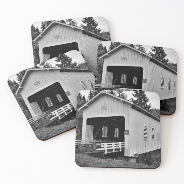 Item preview, Black And White Dorena Covered Bridge designed and sold by KirtTisdale.