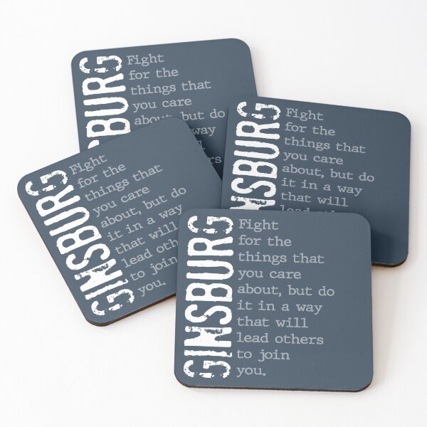 Item preview, RBG - Ruth Bader Ginsburg Quote - Fight for the things you care about... designed and sold by mymymagic.