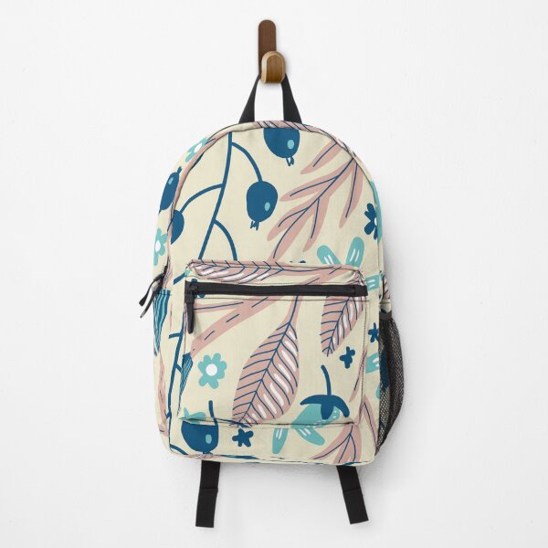 Artikelvorschau, Pfirsichblau Aqua Beige Blumen | Blumentapete entworfen und verkauft von RizaMonera.