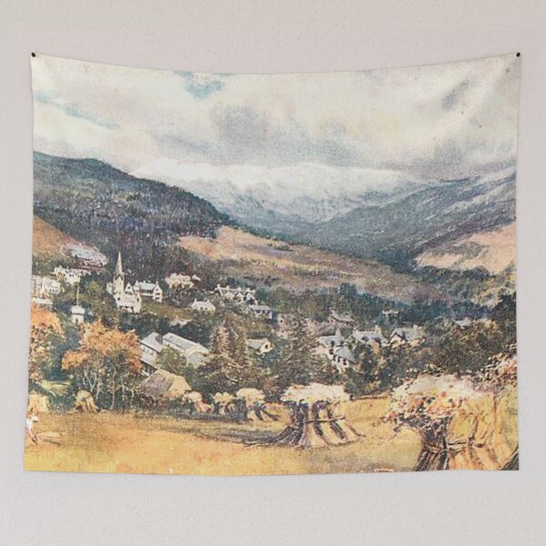 Item preview, Vintage Illustration looking to Ben Wyvis, Scottish Highlands designed and sold by yourscotland.
