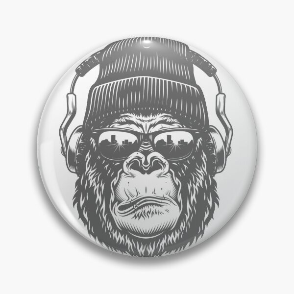 Item preview, funny gorilla loves bananas and music for man, woman and children designed and sold by Marouane21.