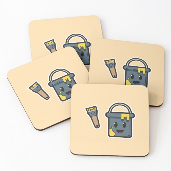 Item preview, Yellow Paint bucket and Brush  designed and sold by Nightlight0.