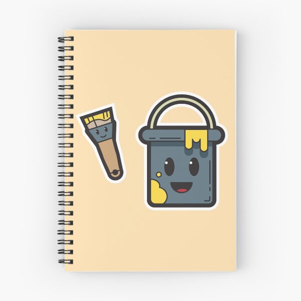 Item preview, Yellow Paint bucket and Brush  designed and sold by Nightlight0.