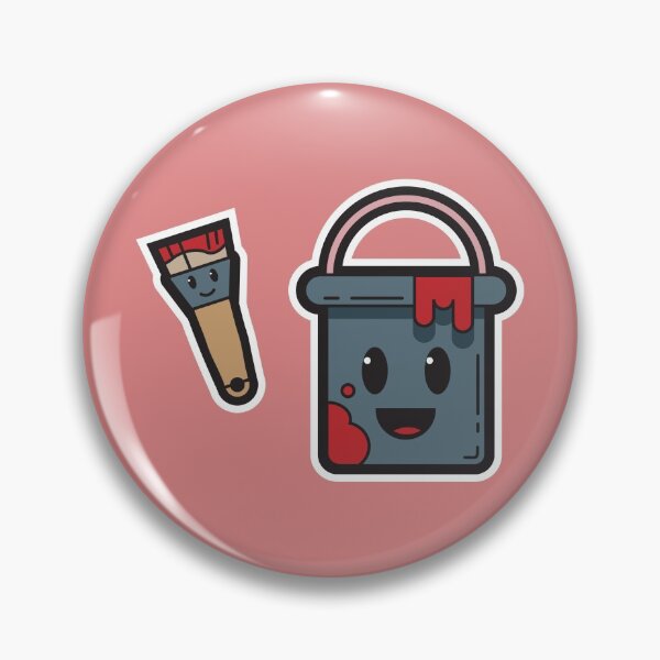 Item preview, Red Paint bucket and Brush  designed and sold by Nightlight0.