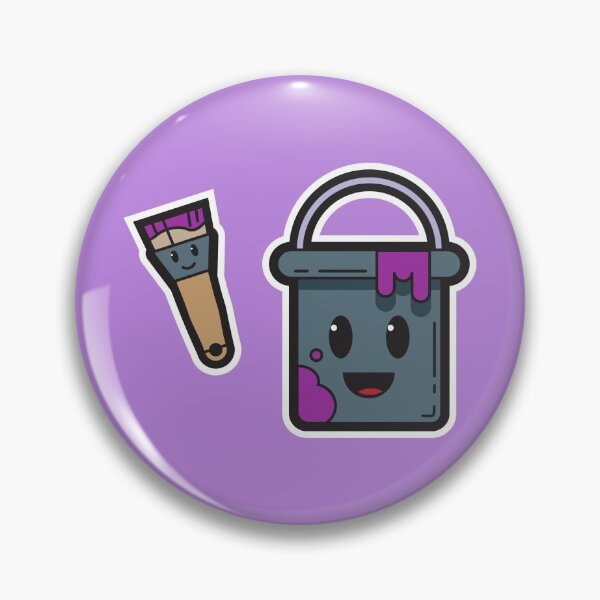 Item preview, Purple Paint bucket and Brush  designed and sold by Nightlight0.