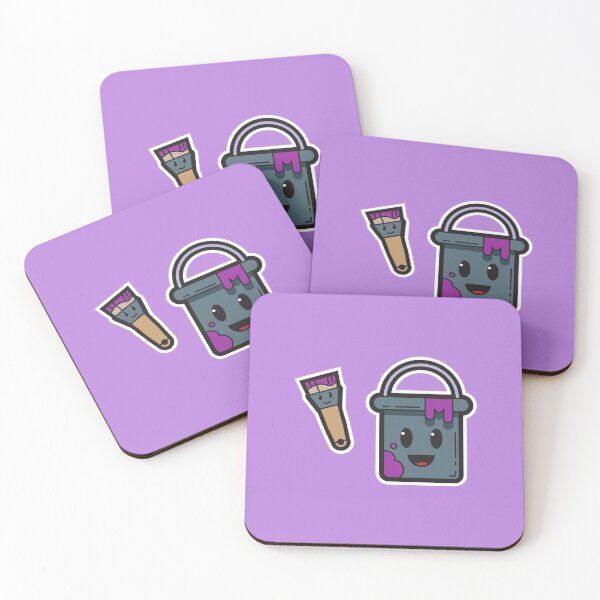 Item preview, Purple Paint bucket and Brush  designed and sold by Nightlight0.
