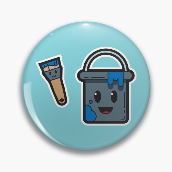 Item preview, Blue Paint bucket and Brush  designed and sold by Nightlight0.