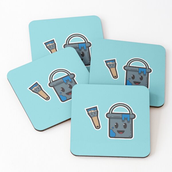 Item preview, Blue Paint bucket and Brush  designed and sold by Nightlight0.
