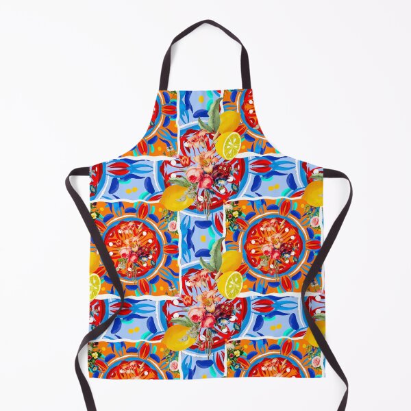Item preview, Summer citrus ,boho,floral Mediterranean style ,lemon fruit pattern designed and sold by MariaMarinova.