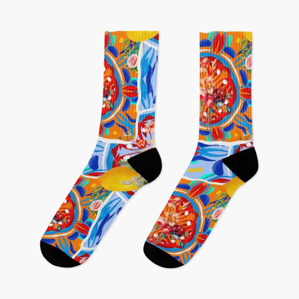 Item preview, Summer citrus ,boho,floral Mediterranean style ,lemon fruit pattern  designed and sold by MariaMarinova.