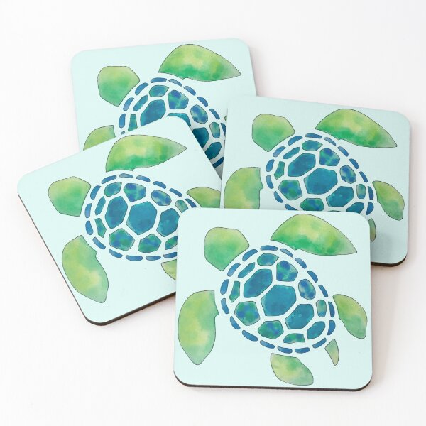 Item preview, Watercolor Summer Sea Turtle designed and sold by Lady-Lilac.
