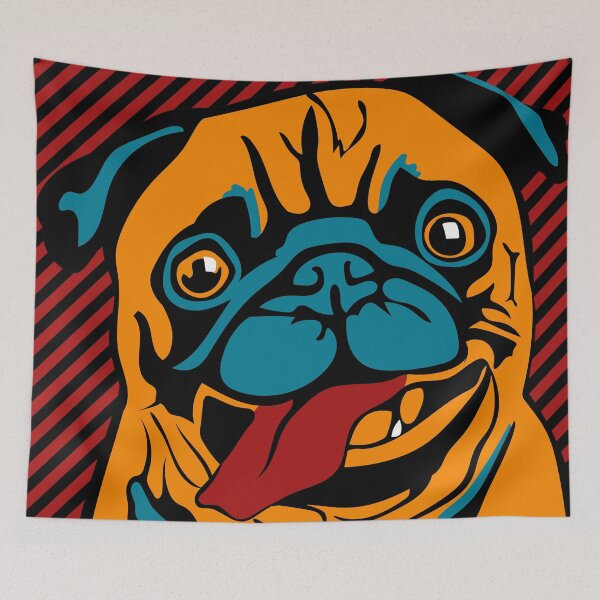 Item preview, Modern Art Pug designed and sold by ChelleCreate.