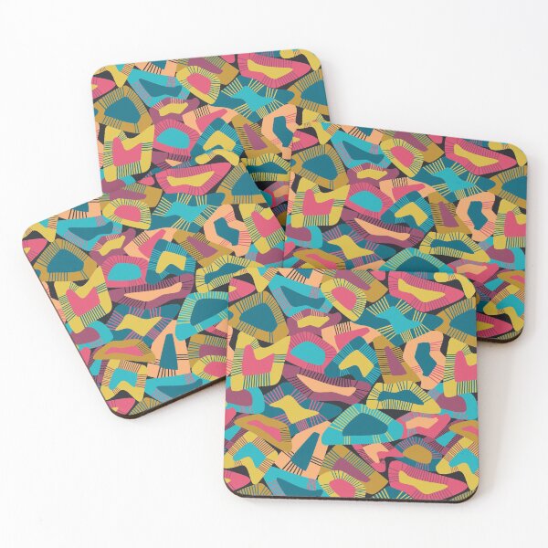 Item preview, Mixed playful bright colorful shapes and lines designed and sold by Natural-Avenue.