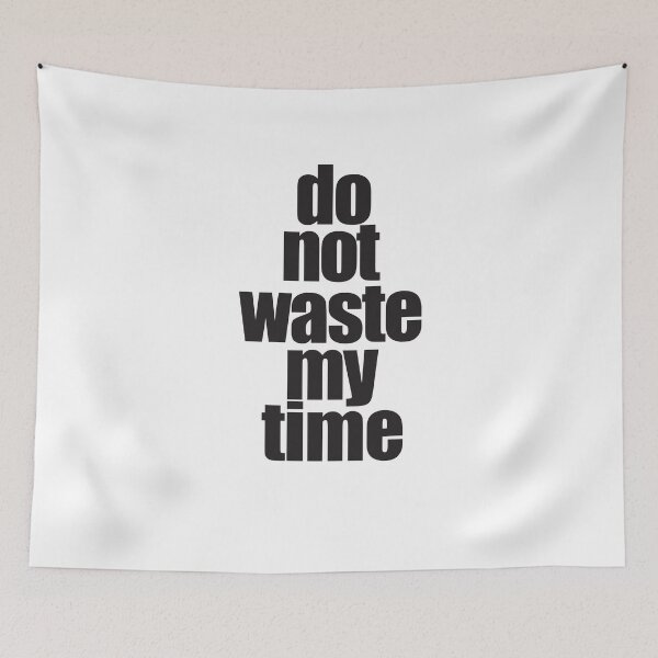 Item preview, Do Not Waste My Time designed and sold by araeesha0315.