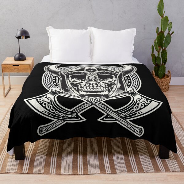 Item preview, Viking Skull and Axe designed and sold by Roadkill Creations.