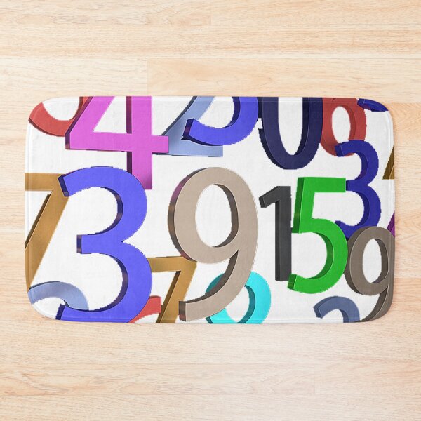 Item preview, Colored Numbers 3d pattern, Numerals, One thru ten,  designed and sold by Nostrathomas66.