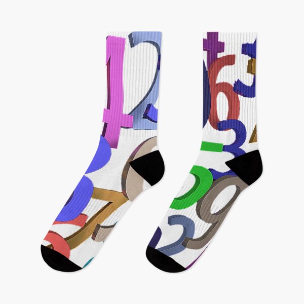 Item preview, Colored Numbers 3d pattern, Numerals, One thru ten,  designed and sold by Nostrathomas66.