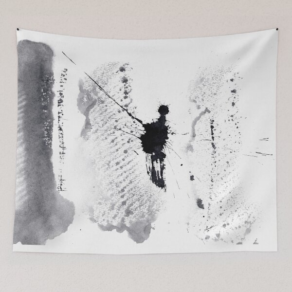 Item preview, ink explorations (127) - abstract black india ink painting designed and sold by expl-rations.
