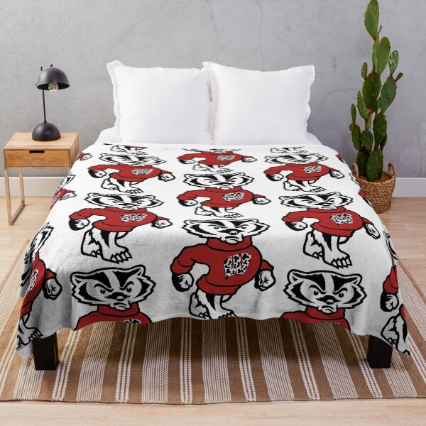 Item preview, Bucky Badger wearing Cow Print designed and sold by alaynajeanie.