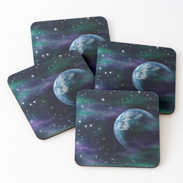 Item preview, Outer space illustration, earth, stars, galaxy, space dust, nebula,  designed and sold by Nostrathomas66.