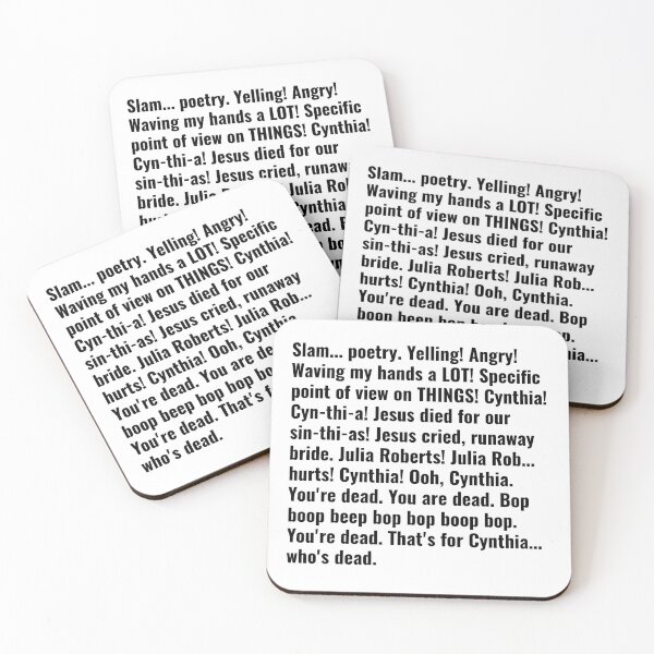 Item preview, Slam poetry 22 jump street cynthia designed and sold by crossesdesign.