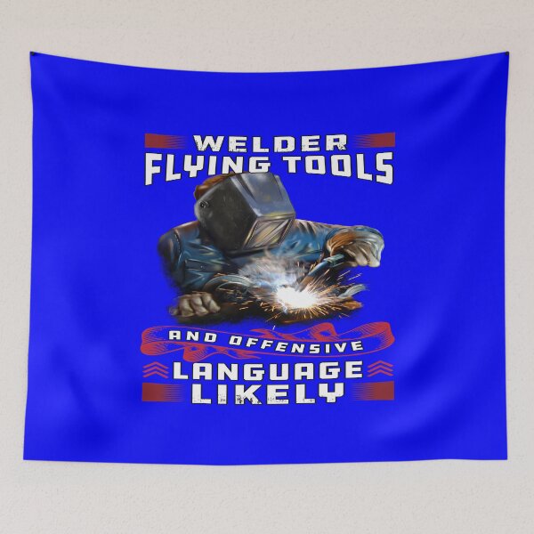 Item preview, Funny Humor Welder Occupation Welder Flying Tools  designed and sold by fantasticdesign.