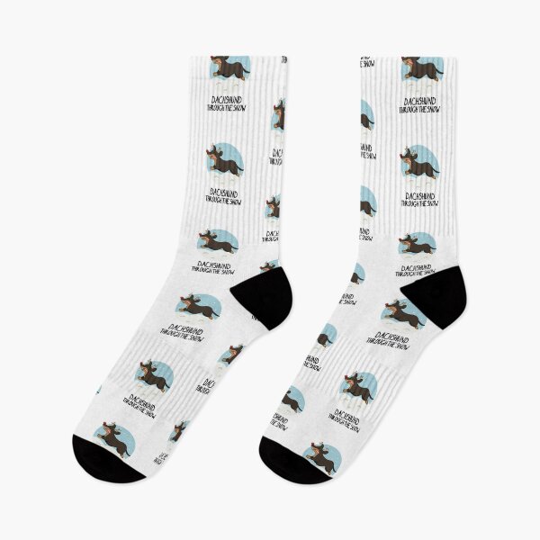 Item preview, Dachshund Through The Snow Funny Christmas Puns  designed and sold by punnybone.