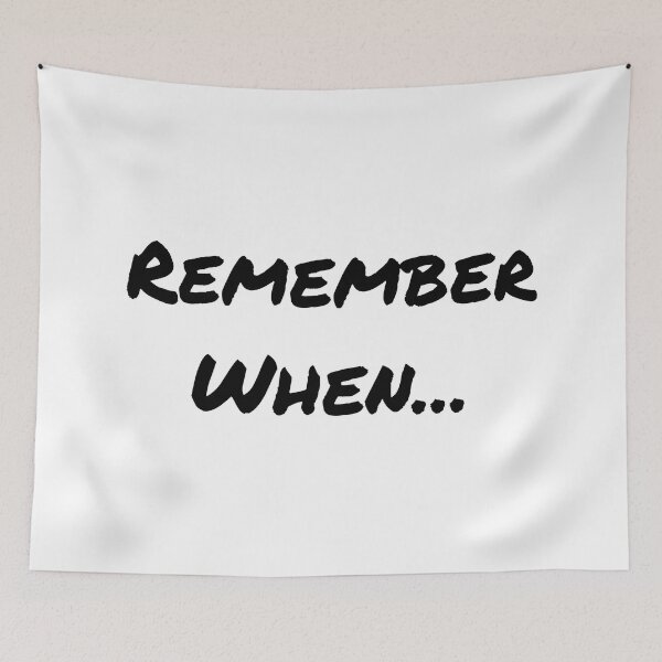 Item preview, Remember When Write on Tapestry designed and sold by RadiateCo.