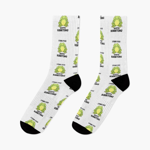 Item preview, I Find You Quite Ribbiting Funny Frog Puns  designed and sold by punnybone.