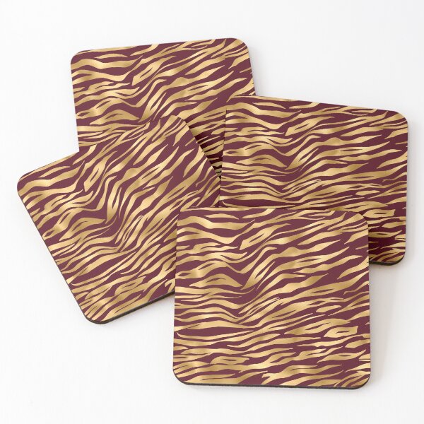 Item preview, Gold and Burgundy Tiger designed and sold by FunWithChemo.