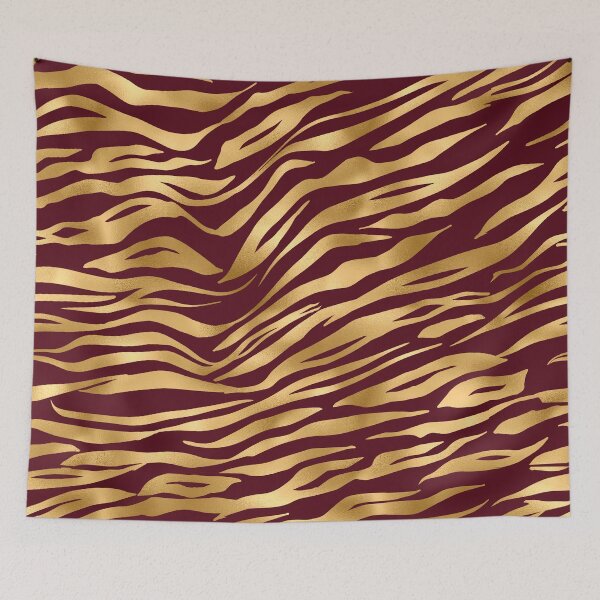 Item preview, Gold and Burgundy Tiger designed and sold by FunWithChemo.