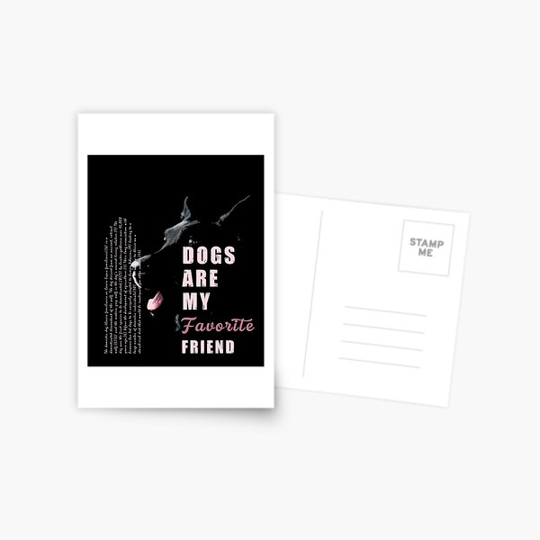 Dogs are my favorite Friend Classic T-Shirt Postcard